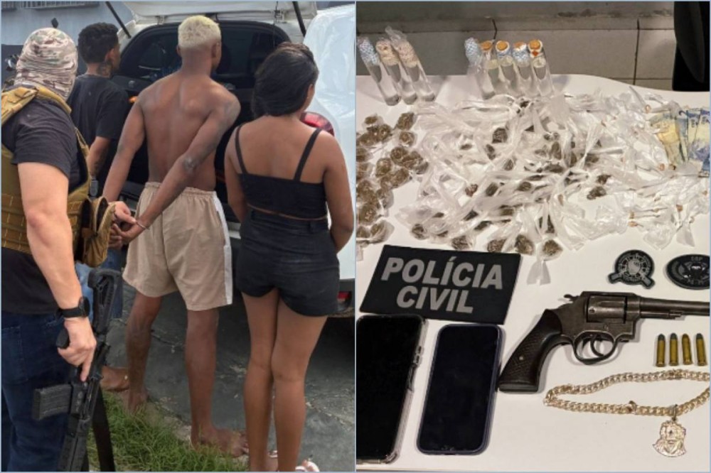Duas pessoas são presas e um adolescente é apreendido durante operação no Piauí | Foto: Divulgação/Polícia Civil
