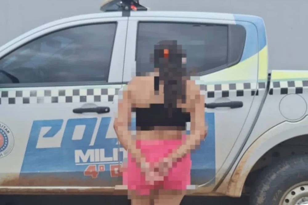 Mulher é presa suspeita de maus tratos contra os próprios filhos no PI — Foto: Reprodução