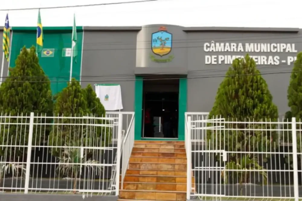 Câmara Municipal de Pimenteiras, PI. (Crédito: reprodução)