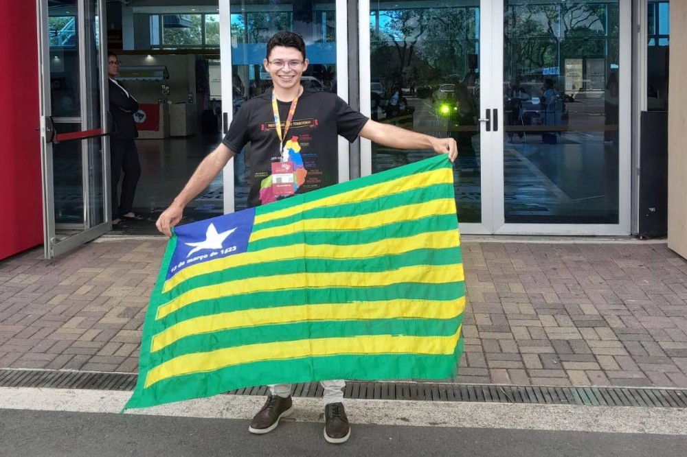 Geovane Lopes em Brasília. (Crédito: arquivo pessoal)