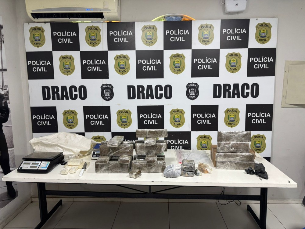 SSP prende suspeito e desarticula depósito de drogas durante operação em Teresina. (Créditos: Reprodução)