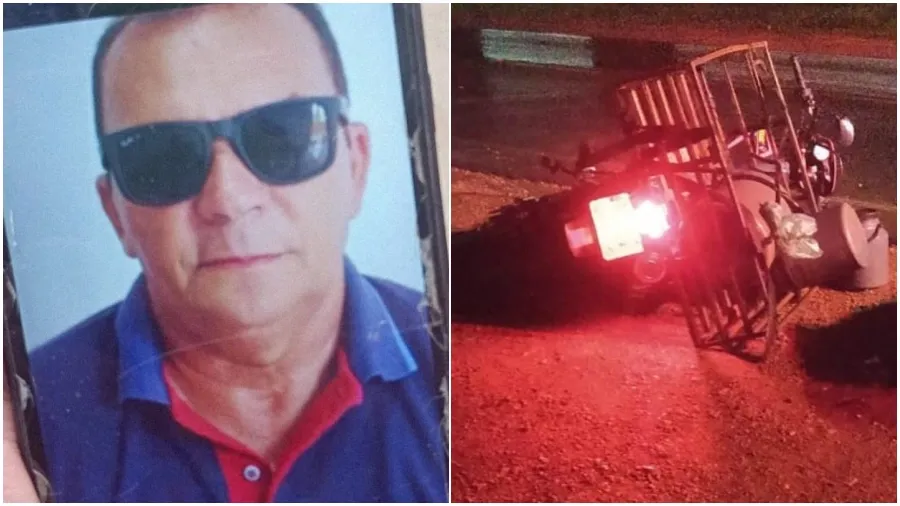 Homem morreu após colidir motocicleta com cavalo — Imagem: reprodução