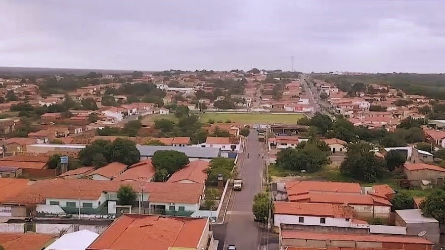 Vista área de Pimenteiras (PI) - © reprodução